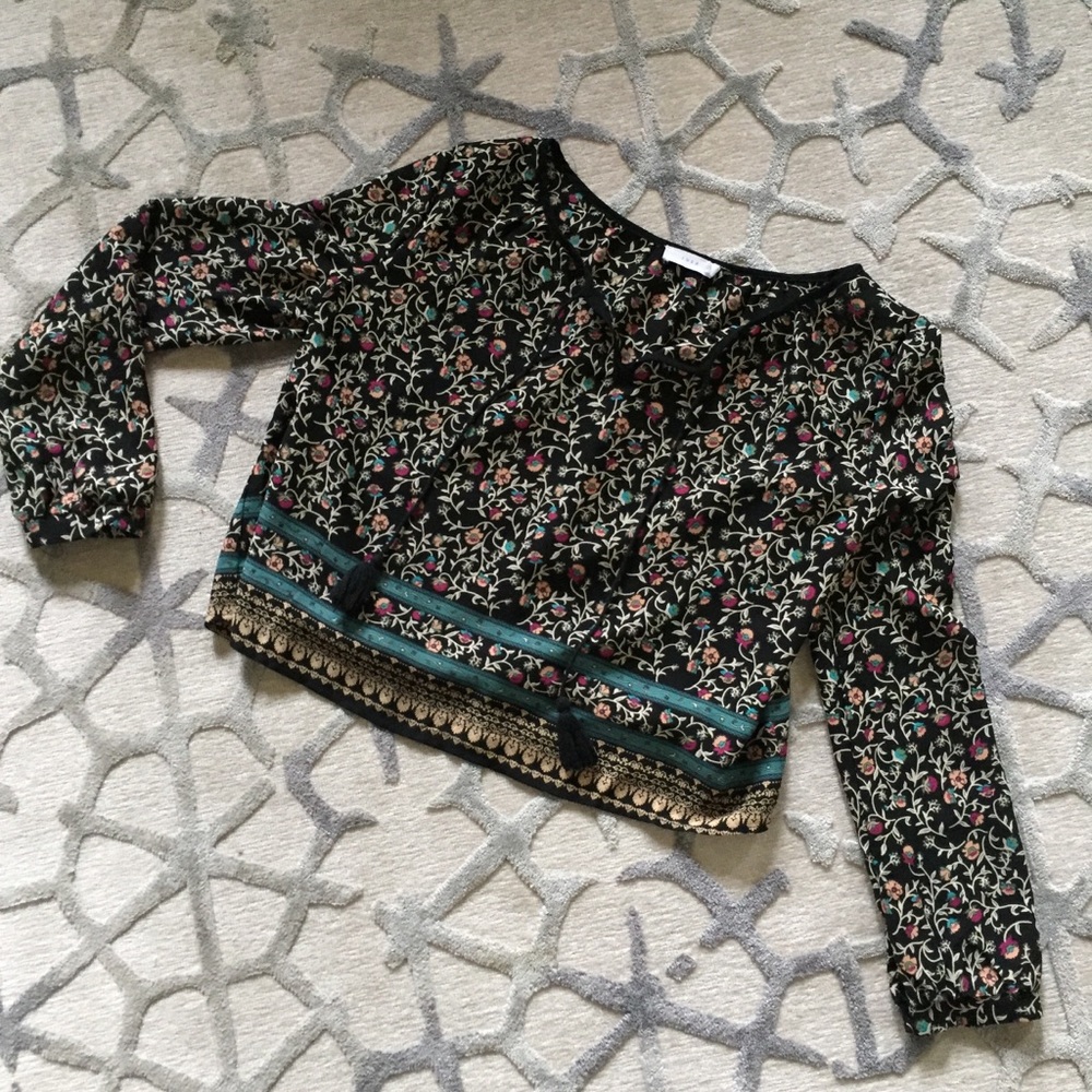 Lush floral crop top